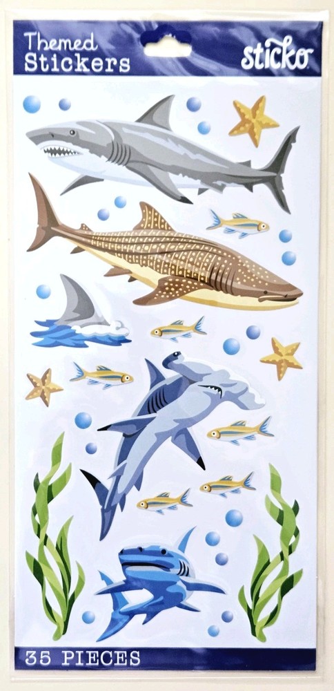 Sharks Sticker Sheet /Sticko