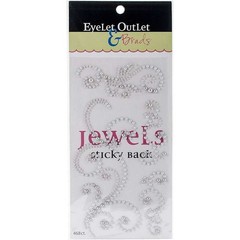Bling Self-Adhesive Pearl Swirls 468/Pkg Silver