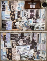 Knaid 200 Piece Vintage Ephemera Bundle – Paper & Sticker Kit 200, Multicolor
