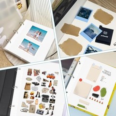 60 Sheets Self Adhesive Photo Album Refill Pages for 3 Ring Binder 9×11 Inch