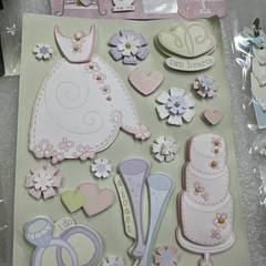 Lot Of Wedding Stickers Jolee’s Boutique Marcella k See All Pictures Scrapbook