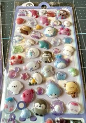 3D Puffy Sticker -3 Lot Kawaii Decorative Stickers for Phone Case, Notebook