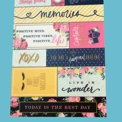 The Paper Studio Petals Blooms Sticker Book Flamingo Stick a Bilities