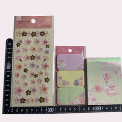 Kawaii Sakura Cherry Blossom Letter Memo Sticker Stationery Set Japanese