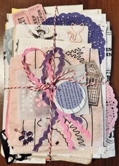 100+ Piece Junk Journal Supply Ephemera Vintage Modern Lot Paper Unique Mystery