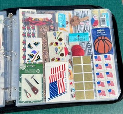 Crop In Style Binder With Lots Of Stickers ~ 18 Sheets full ~ Purple Binder
