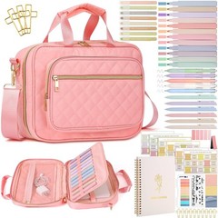 All-in-One Bible Cover Case for Women, Quilted Bible Study Journaling Kit wit…