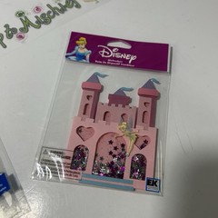 Disney Tinker Bell Scrapbook Lot of 3 Embellishments Shakerbox Castle Stickers