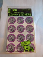 TREND Stinky stickers Scratch ‘n Sniff 1980 Sealed Pack of 24 Skunk & Licorice