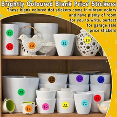 4200 Pcs Color Coding Dot Stickers, 3/4″ Round Labels for Office, Classroom, Hom