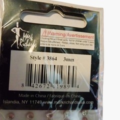 Mark Richards Red Metal Stickers Nailheads 3mm Adhesive Embellishments 3864