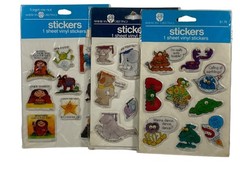 AMERICAN GREETING Vinyl Sticker Googly Eyed Monster Sherman Mount Grad Animal