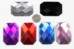 62x42mm Pink H112 Huge Self Adhesive Octagon Jewels – 1 Piece
