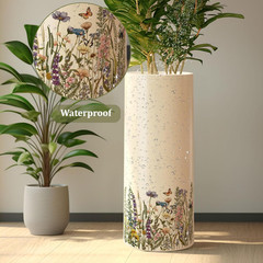3 Sheets Rub on Transfer Stickers, Wild Flowers and Plants Pattern