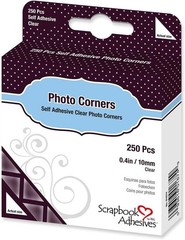 Archival Safe 250-Piece Clear Photo Corners for Memorable Displays & Projects