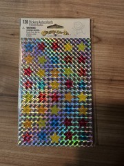 Star Sticker Lot 20 Packs Glitter Holographic Scratch Off