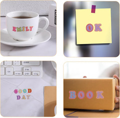 15 Sheets Colorful Letter Stickers – 1320Pcs Cute Self Adhesive Alphabet Sticker