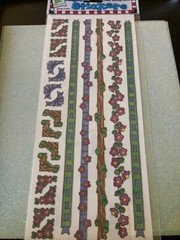 PROVOCRAFT STICKERS BORDERS WOOD & FLOWERS MULTI-SHAPE/SIZE BORDERS 21PCS