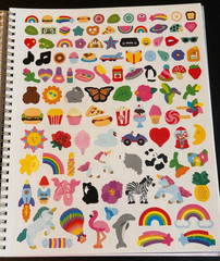 Mrs. Grossman’s 600+ Sticker Collages – 5 Stencils and 15 Sheets Art Paper NEW!