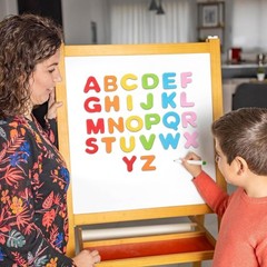 Vibrant Adhesive Foam Letters – 50 Sets, 6 Colors