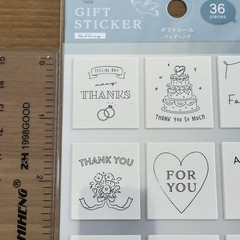 36pcs Thank You Stickers 1.2” ×1.1” Small Business Decorate Envelopes Sealing