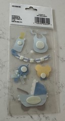 Keepsake Baby Boy 3-D Die Cut Scrapbook Memory Letter Block Stickers
