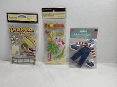 Lot of 27 Assorted Random Packages of New Scrapbooking Stickers Jolees Sticko