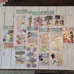 Large Scrapbook Sticker Lot 150+ Sheets Various Brands Jolees Stickopotomus….