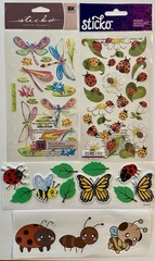 Lot Of Bug Stickers! Jolee’s Boutique, Recollections Sticko, Martha Stewart, Etc