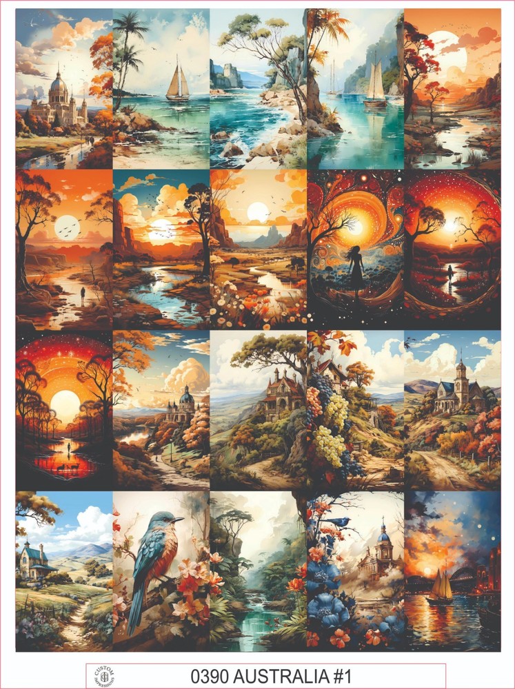 AUSTRALIA #1 – COMPLETE SHEET OF 20 STICKERS