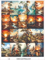 AUSTRALIA #1 – COMPLETE SHEET OF 20 STICKERS