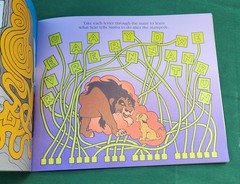 2 Vintage Disney The Lion King Rare Mix Activity Puzzle Mazes Books Never Used