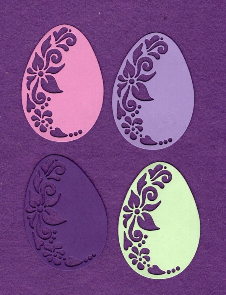 EASTER EGG # 4 die cuts scrapbook cards