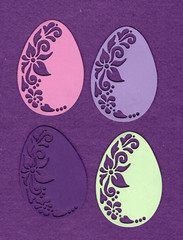 EASTER EGG # 4 die cuts scrapbook cards