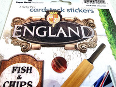 Paper House England London Travel Cardstock Stickers 12″ Scrapbooking Sheet