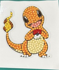 New! Charmander STICKER Pokemon Diamond Art Decor Scrapbooking