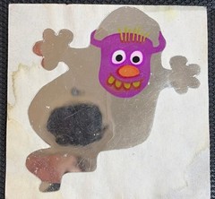 VINTAGE SANDYLION FOIL GHOST STICKER LOT 4.25 SHIPS ALL