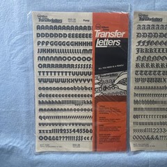 2 PK Wilson jonesTransfer Lettering Capital Letters 3/8 “Old English &pomp 36p