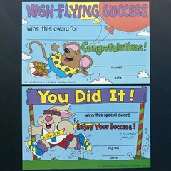 Trend Vintage 80s 90s Award Certificate Lot 16 Different Designs