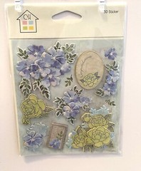 Craft House 3D Stickers Congratulations Flowers Embellishments C73D01