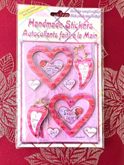 VALENTINE LOVE HEARTS TAGS FRAMES 3D STICKERS – FREE SHIPPING