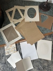 Vintage Scrap Booking LOT. Mat Boards And Paper.