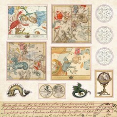 Celestial Wonders Sticker Book 900+ Stickers Scrapbook Journal Craft Decor