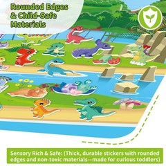12 Set Reusable Sticker Books for Toddlers 2-4, 3D Puffy Stickers, Party Favors