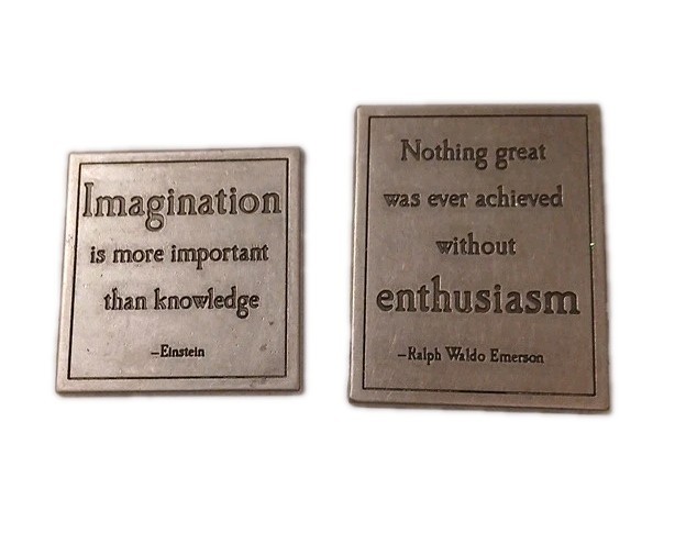 Two New Metal Embellishments Imagination Enthusiasm Crafting Scrapbooking