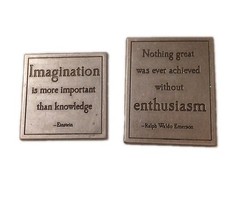 Two New Metal Embellishments Imagination Enthusiasm Crafting Scrapbooking