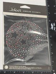 JOLEES JEWELED ACCENTS 56-40099 STARDUST CRYSTAL & METAL IRON ON WITH SWAROVSKI