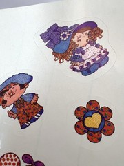 Vintage 80’s Current Inc. Calico Crossings Cute Kids W/ Animals sticker sheets