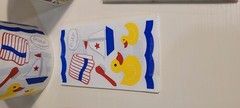 Frances Meyer scrapbook sticker rolls Baby’s Firsts, baptism, bath & tooth fairy