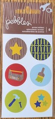 Lot Of 2 PEBBLES Handyman Tools Box Screws Hammer Painting Scrapbook STICKERS